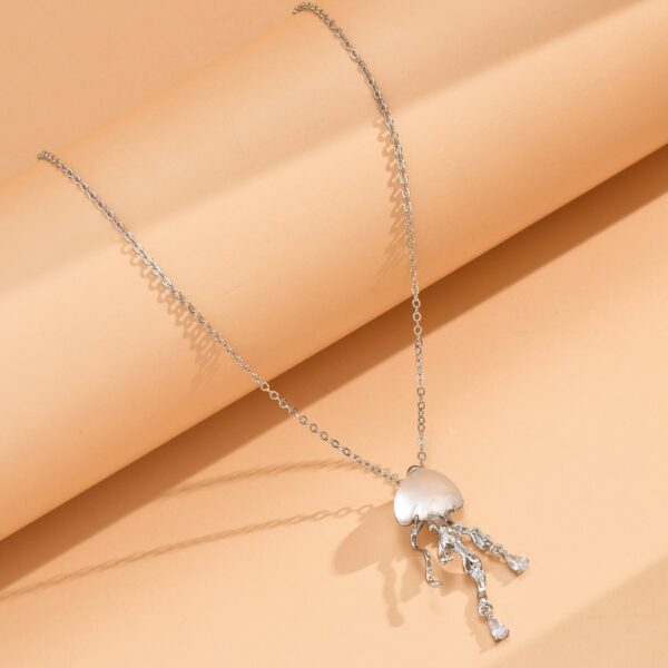 Floating Cloud Jellyfish Pendant Necklace