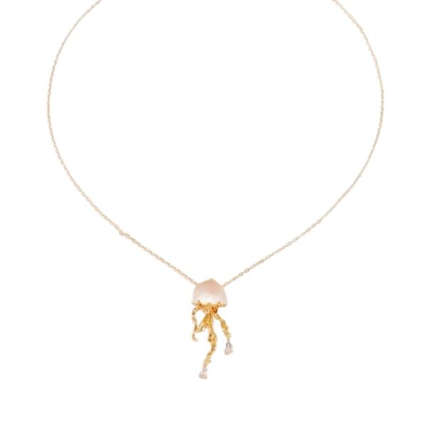 Floating Cloud Jellyfish Pendant Necklace - Image 5